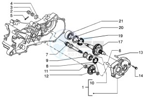 NRG 50 MC3 DD drawing Rear wheel shaft