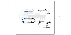 XL125VB drawing STEERING HANDLE POCKET