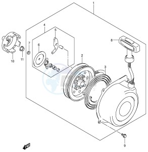 LT-F250 (E3-E28) drawing RECOIL STARTER