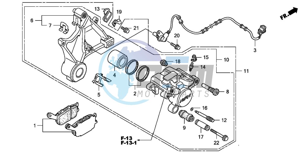 REAR BRAKE CALIPER