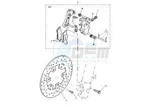 TT R 600 drawing FRONT BRAKE CALIPER