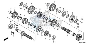 CRF150RBD CRF150RB Europe Direct - (ED) drawing TRANSMISSION