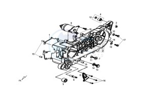 FIDDLE III 50 L4-L6 drawing CRANKCASE COVER -  STARTER