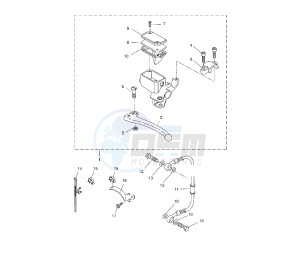 NS AEROX NAKED 50 drawing REAR MASTER CYLINDER