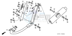 CBR125RWA Europe Direct - (ED / WH) drawing EXHAUST MUFFLER