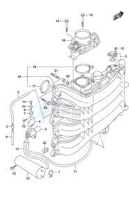 DF 200AP drawing Inlet Manifold/Throttle Body