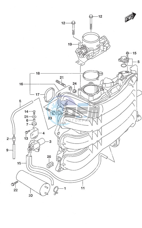 Inlet Manifold/Throttle Body