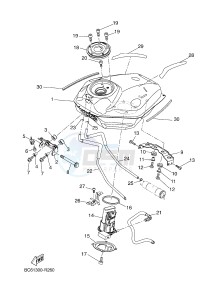 MTT690-A MT-07 TRACER TRACER 700 (BC61 BC61 BC61) drawing FUEL TANK