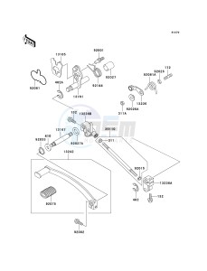 EN 500 C [VULCAN 500 LTD] (C6F-C9F) C7F drawing GEAR CHANGE MECHANISM