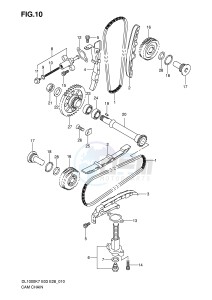 DL1000 (E3-E28) V-Strom drawing CAM CHAIN