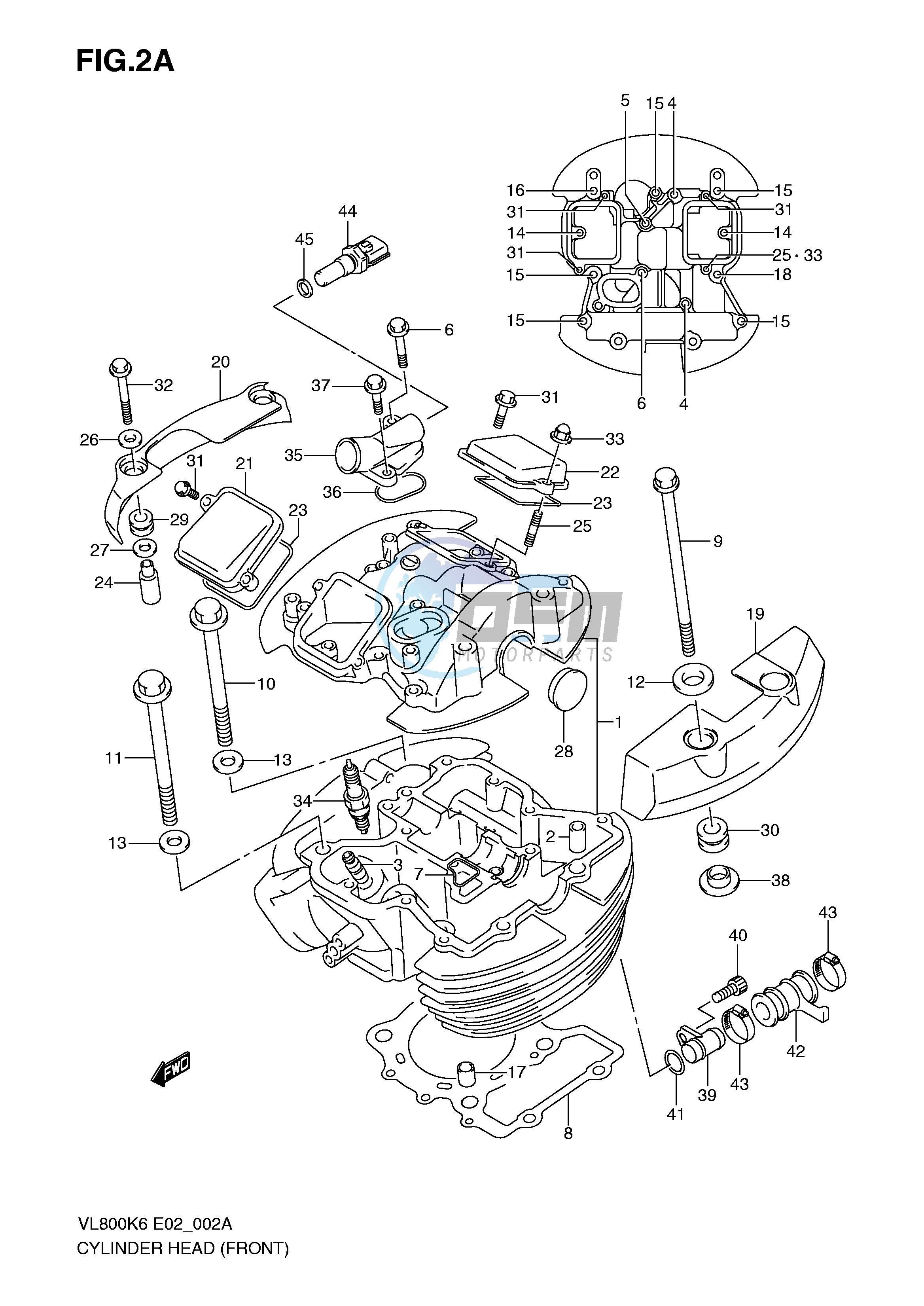 FRONT CYLINDER HEAD (MODEL K9 L0)