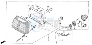 SA50S drawing HEADLIGHT