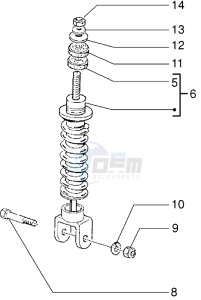 ET2 iniezione 50 drawing Rear Shock absorber