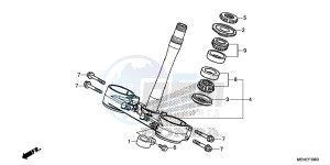 CRF450RE CRF450R Europe Direct - (ED) drawing STEERING STEM