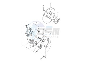 YFM FW KODIAK 400 drawing REAR BRAKE