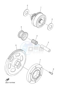 WR450F (2GCC) drawing STARTER CLUTCH