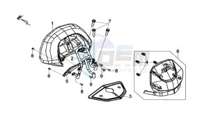 MAXSYM 600 I ABS EXECUTIVE (LX60A3-EU) (E4) (L7-M0) drawing BACK SUPPORT - BEUGEL