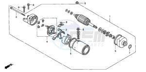 CB1300SA CB1300SUPERBOLD'OR drawing STARTING MOTOR