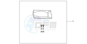 XL700VA9 France - (F / ABS CMF SPC) drawing TOP BOX PILLION PAD (TOP)