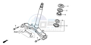 XL700VA drawing STEERING STEM