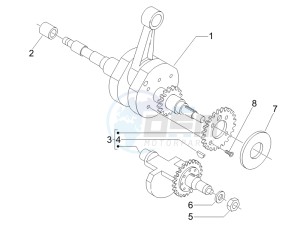 Fuoco 500 e3 800 drawing Crankshaft