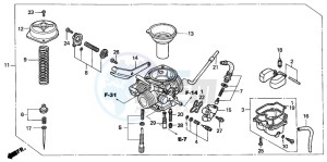 CBR125RS drawing CARBURETOR