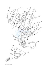 MT125 MT-125 (BR31 BR31 BR31 BR31 BR31) drawing COWLING 2