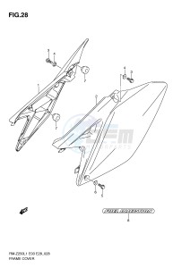 RM-Z250 (E3-E28) drawing FRAME COVER