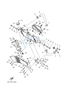 MTN250 MTN-250 MT-250 (B046) drawing RADIATOR & HOSE