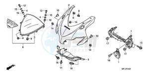 CBR1000RA9 Europe Direct - (ED / ABS MME REP) drawing UPPER COWL (2)