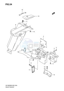 SV1000 (E2) drawing REAR FENDER