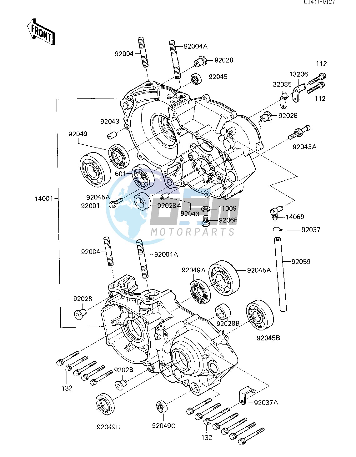 CRANKCASE -- 84 A1- -