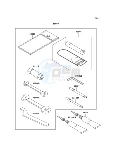 KVF650 4x4 KVF650D8F EU GB drawing Owner's Tools