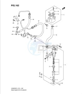 GSXF650 drawing REAR MASTER CYLINDER (GSX650FAL1 E21)