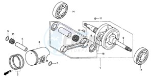 FES150 125 PANTHEON drawing CRANKSHAFT/PISTON