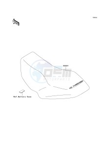 KVF 400 A [PRAIRIE 400 4X4] (A2) [PRAIRIE 400 4X4] drawing SEAT