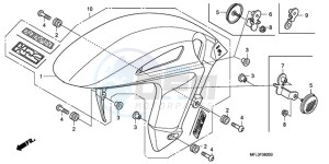 CBR1000RR9 France - (F / CMF MME REP) drawing FRONT FENDER