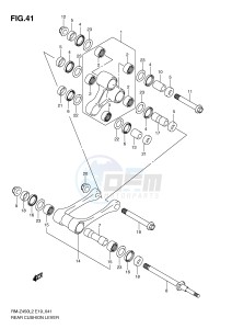 RM-Z450 (E19) drawing REAR CUSHION LEVER