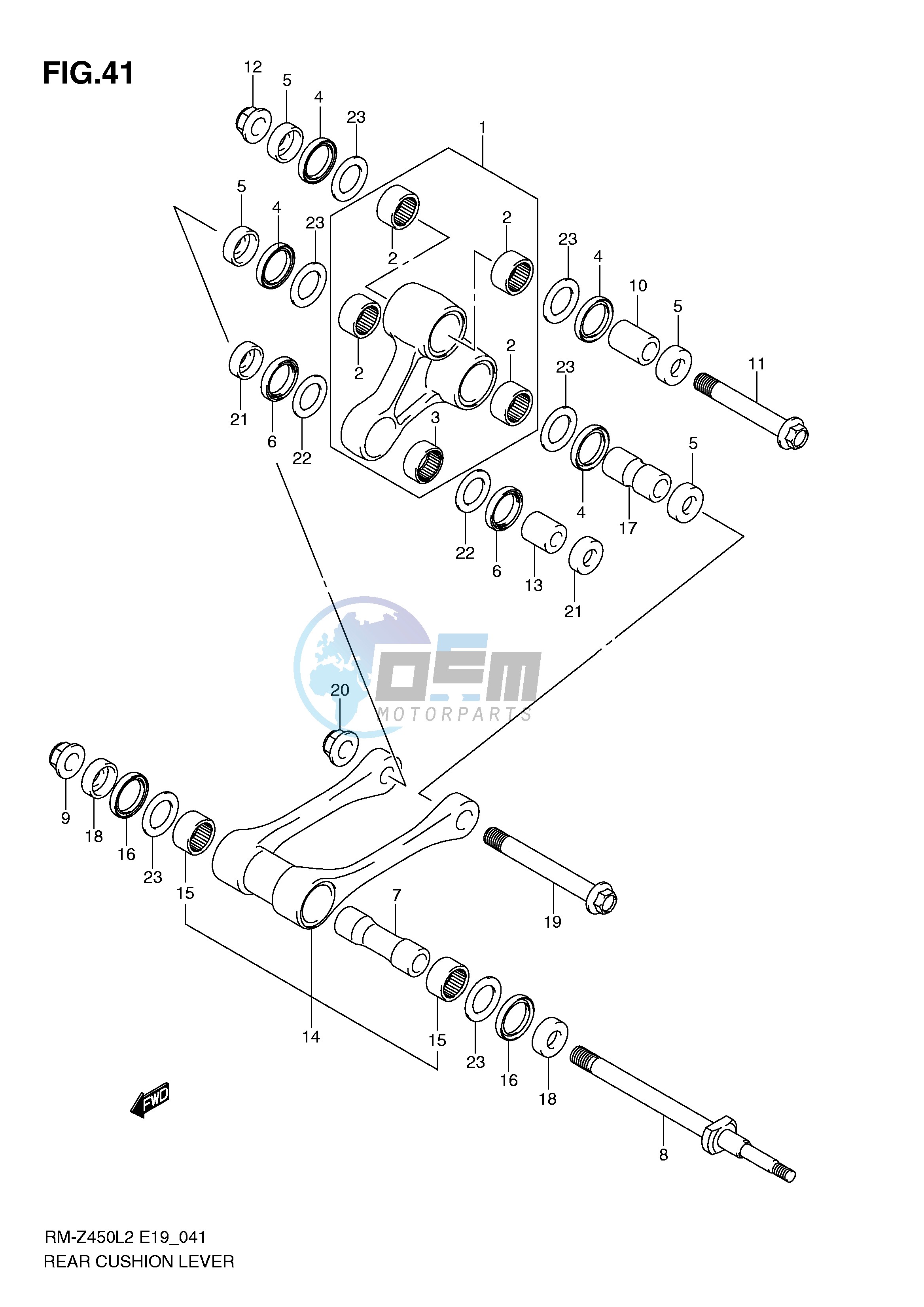 REAR CUSHION LEVER