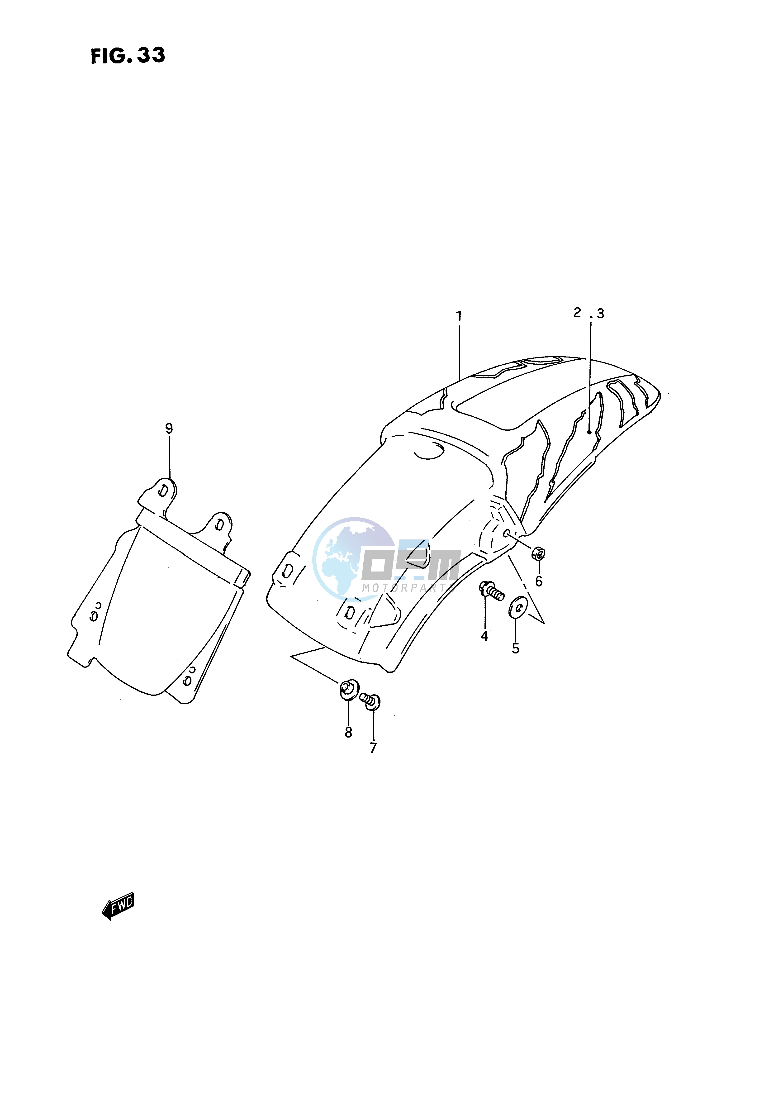 REAR FENDER (MODEL N)