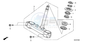 VFR1200FDD VFR1200F Dual Clutch UK - (E) drawing STEERING STEM