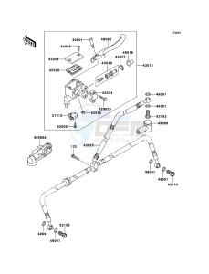 KFX700 KSV700B7F EU drawing Front Master Cylinder