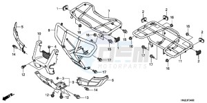 TRX500FPAD TRX500FPA ED drawing CARRIER