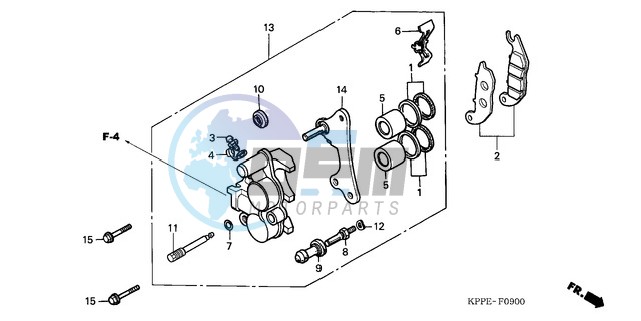 FRONT BRAKE CALIPER