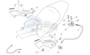 Breva V IE 850 drawing Saddle-Central bod