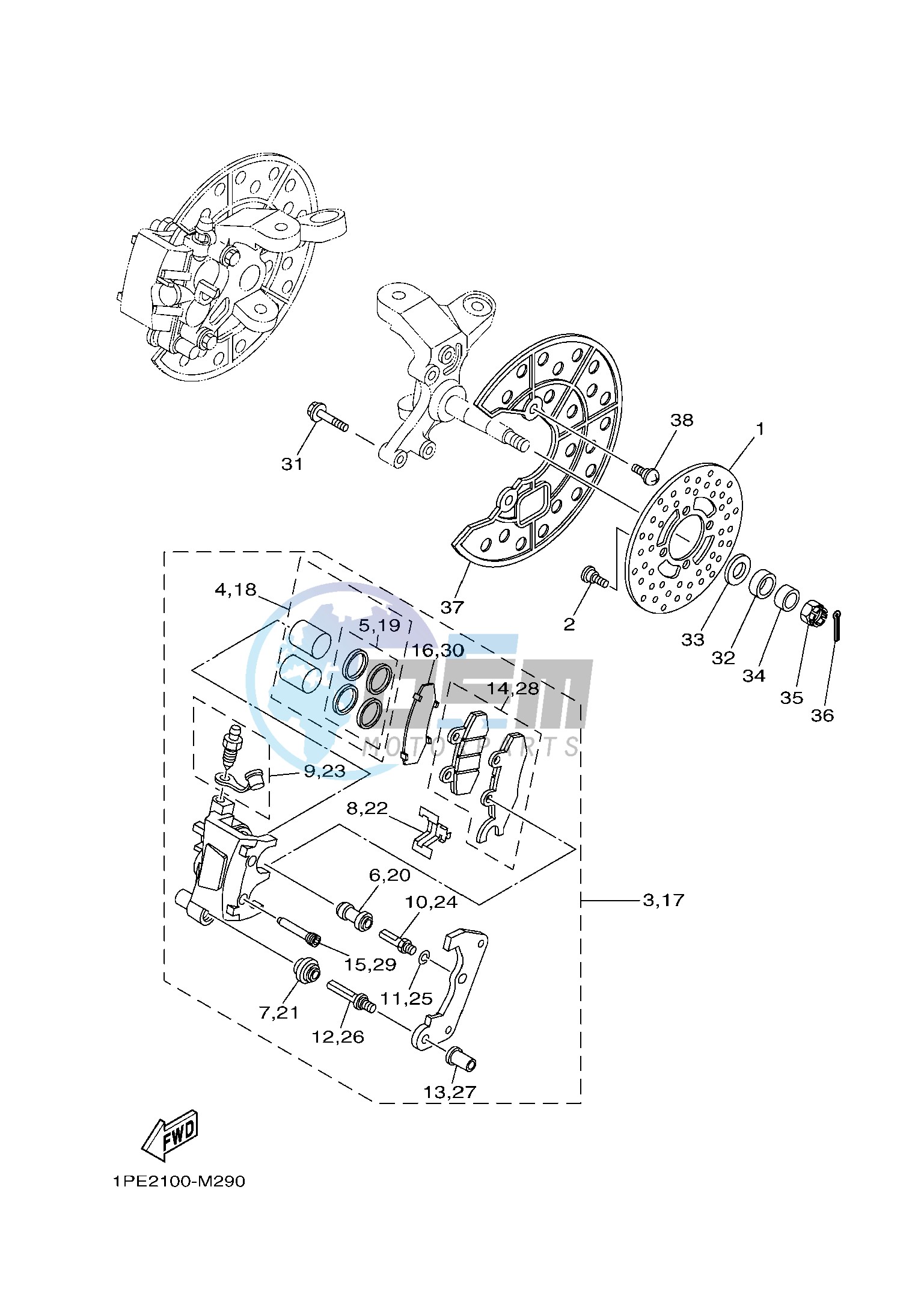 FRONT BRAKE CALIPER