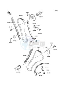 VN900 CLASSIC VN900BCF GB XX (EU ME A(FRICA) drawing Camshaft(s)/Tensioner