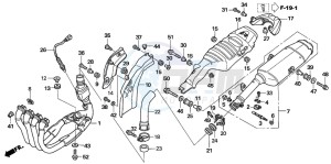 CBR1000RR drawing EXHAUST MUFFLER (CBR1000RR6/7)