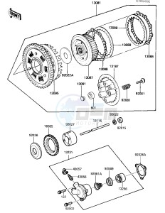 ZX 900 A [NINJA] (A1-A2) NINJA 900 drawing CLUTCH