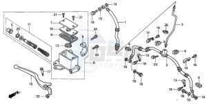 TRX350FM RANCHER 4X4S drawing FR. BRAKE MASTER CYLINDER